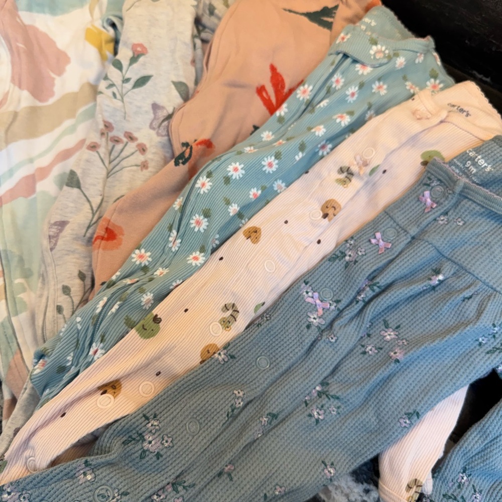 Carter's Pink and Cream Baby Onesie